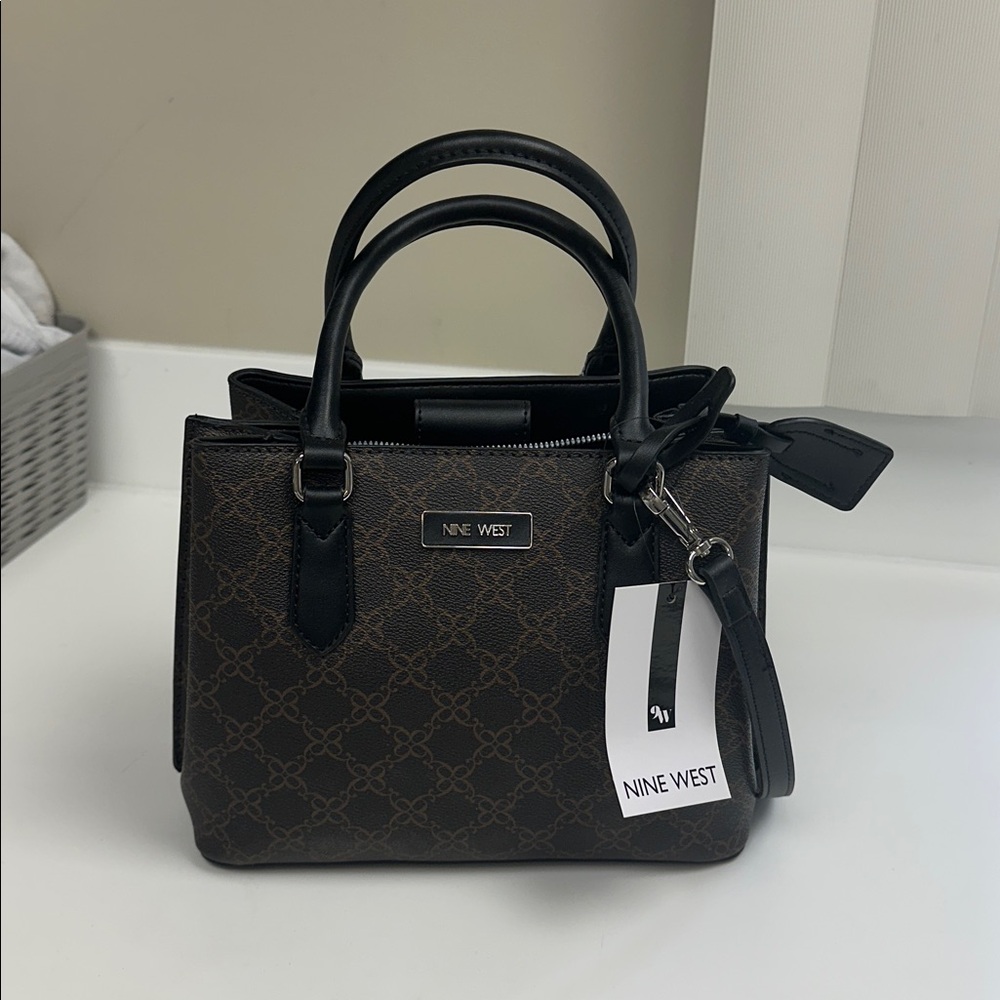 Nine West Elegant Black and Brown Tote